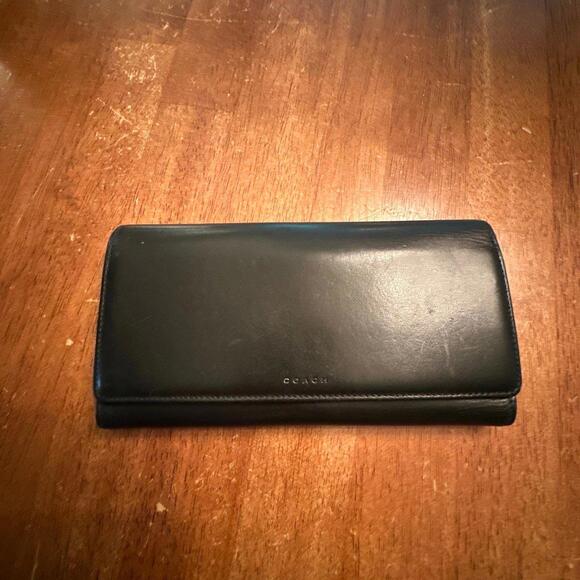 Vintage Coach Black Bifold Wallet - Picture 2 of 6